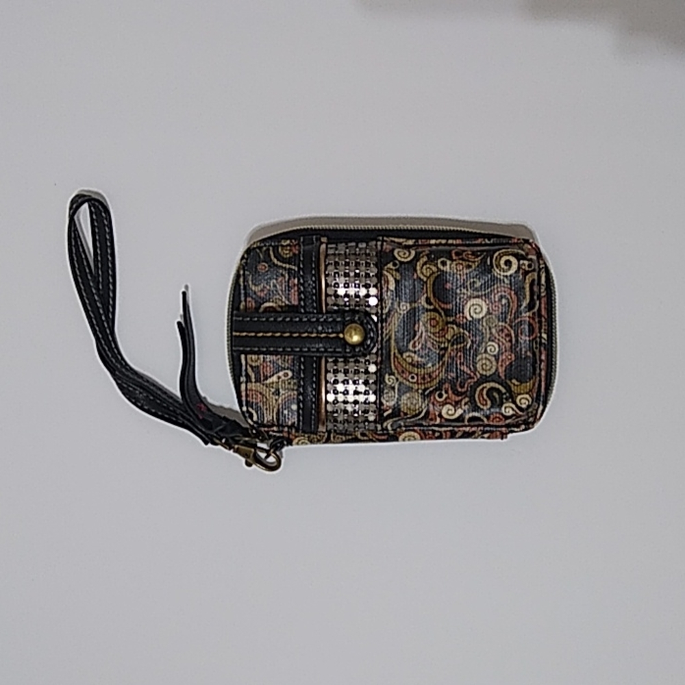 Sakroots Metallic Dreamland Artist Wristlet